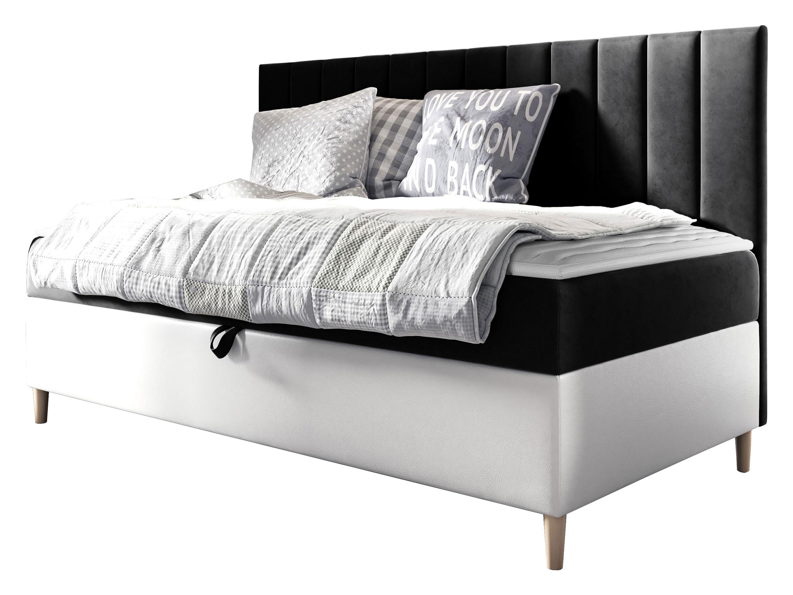 BOXBETT Maja Junior 2 - H3 - Schwarz/Weiß, Holz (90/200cm) - MIRJAN24