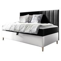 BOXBETT Maja Junior 2 - H3 - Schwarz/Weiß, Holz (100/200cm) - MIRJAN24
