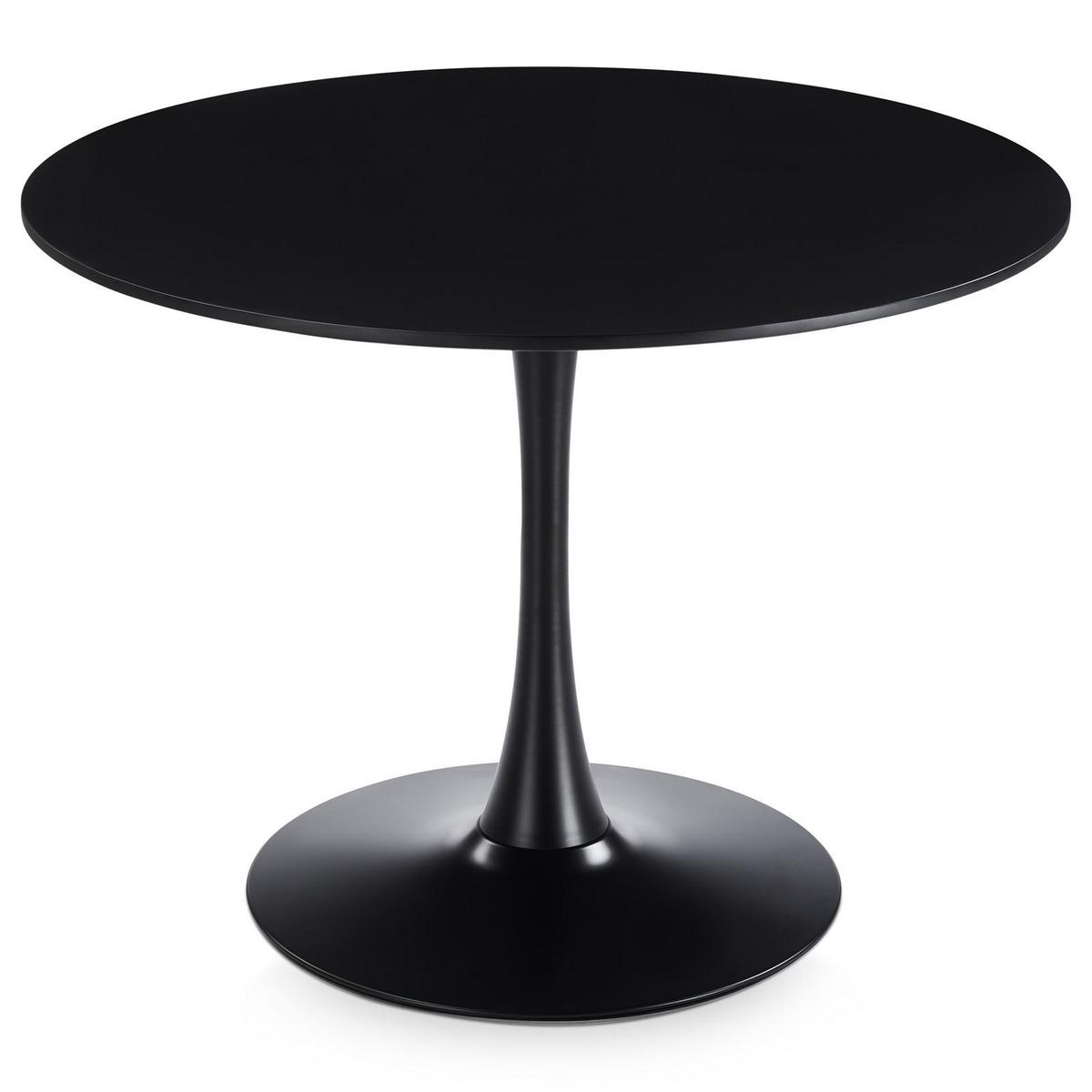 ESSGRUPPE LOIRE/VERDE 5er Set schwarz - Schwarz, Holzwerkstoff - IDIMEX