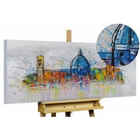 ACRYLBILD HANDGEMALT 120/60 cm - Grau, Holz/Textil (120/60cm) - KUNSTLOFT