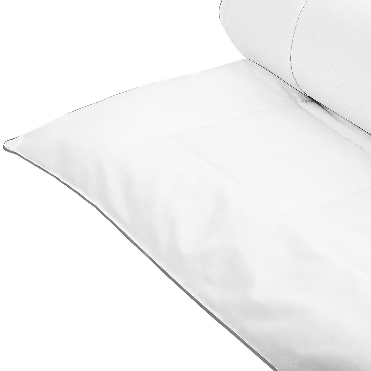 BETTDECKE Mikrofaser Mittelwarm 135/200 cm Koutra - Weiß, Textil (200/135cm) - Beliani