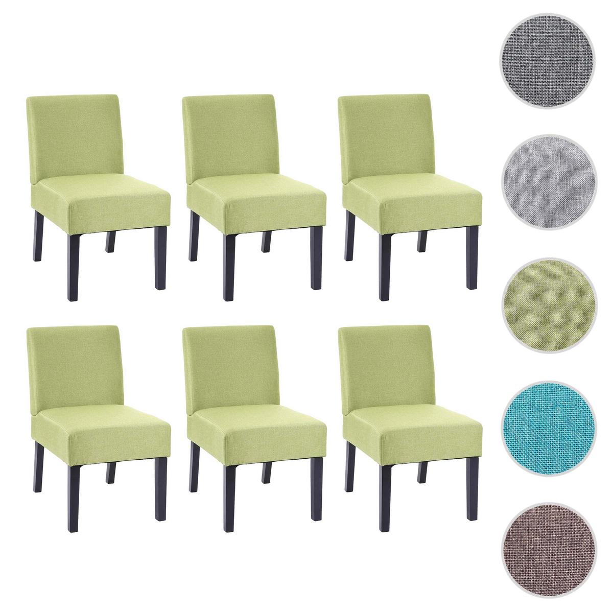ESSZIMMERSTUHL Grün 6er-Set - Grün, Textil (48/84/64cm) - MCW