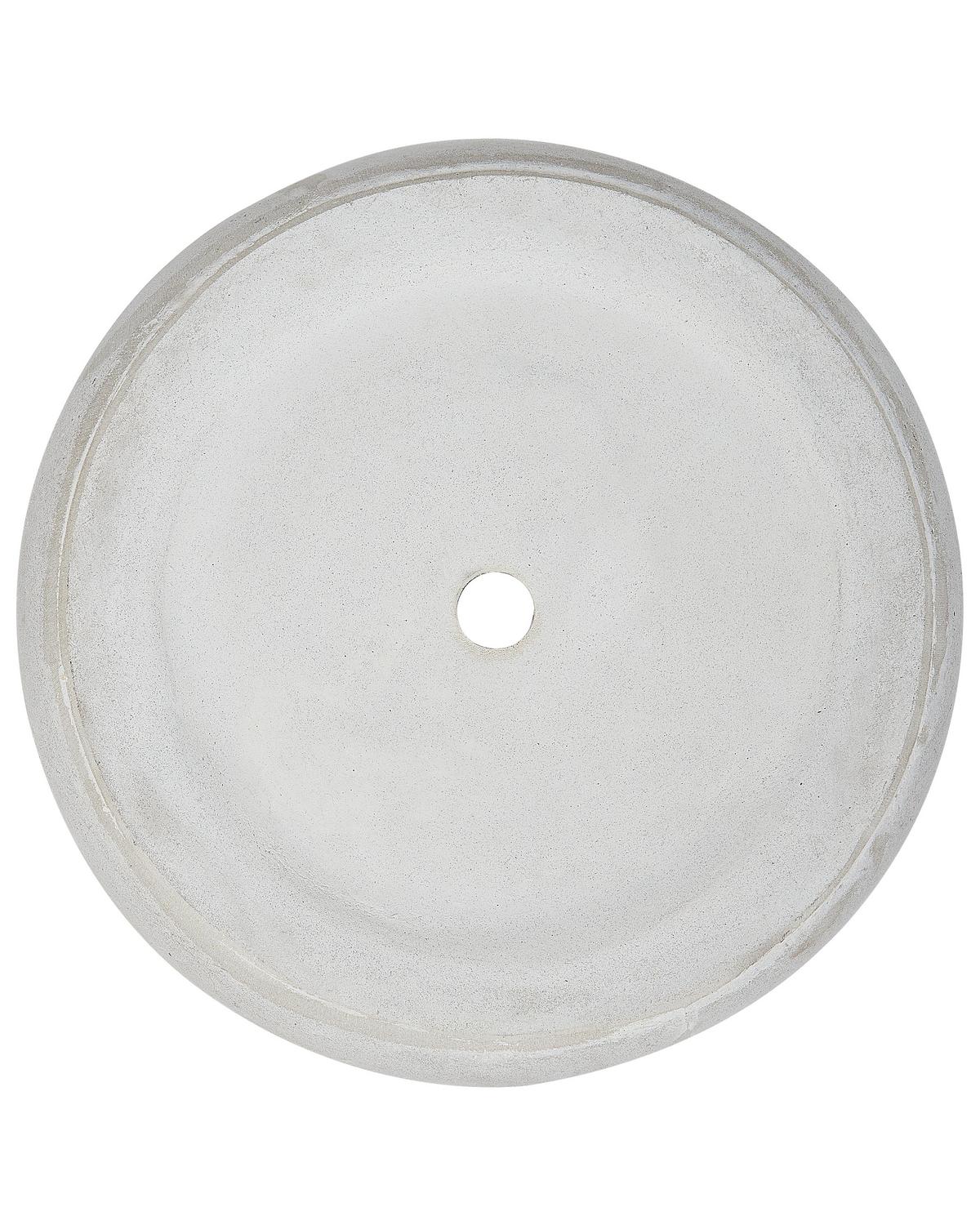 BLUMENTOPF Grau Messene - Grau, Naturmaterialien (33cm) - Beliani