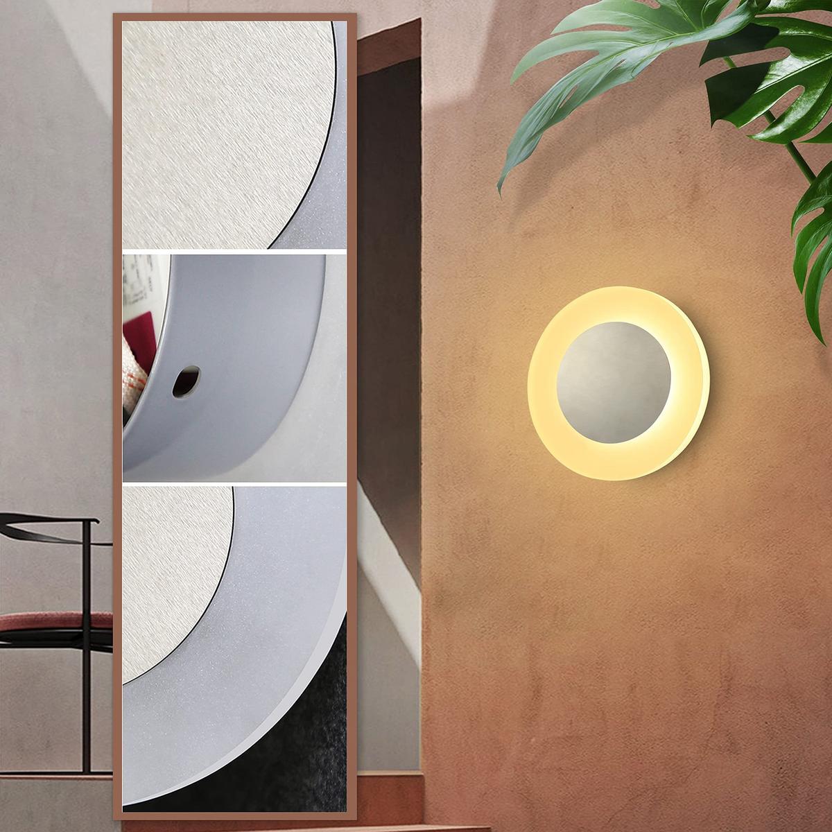 LED-WANDLEUCHTE Glimmering 16/16/4.8 cm - Schwarz, Metall (16/4.8/16cm) - ZMH