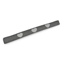 ZUGLUFTSTOPPER Tuuli HR 8x100cm Anthrazit - Anthrazit/Hellgrau, Textil (8/100cm) - Beautissu 