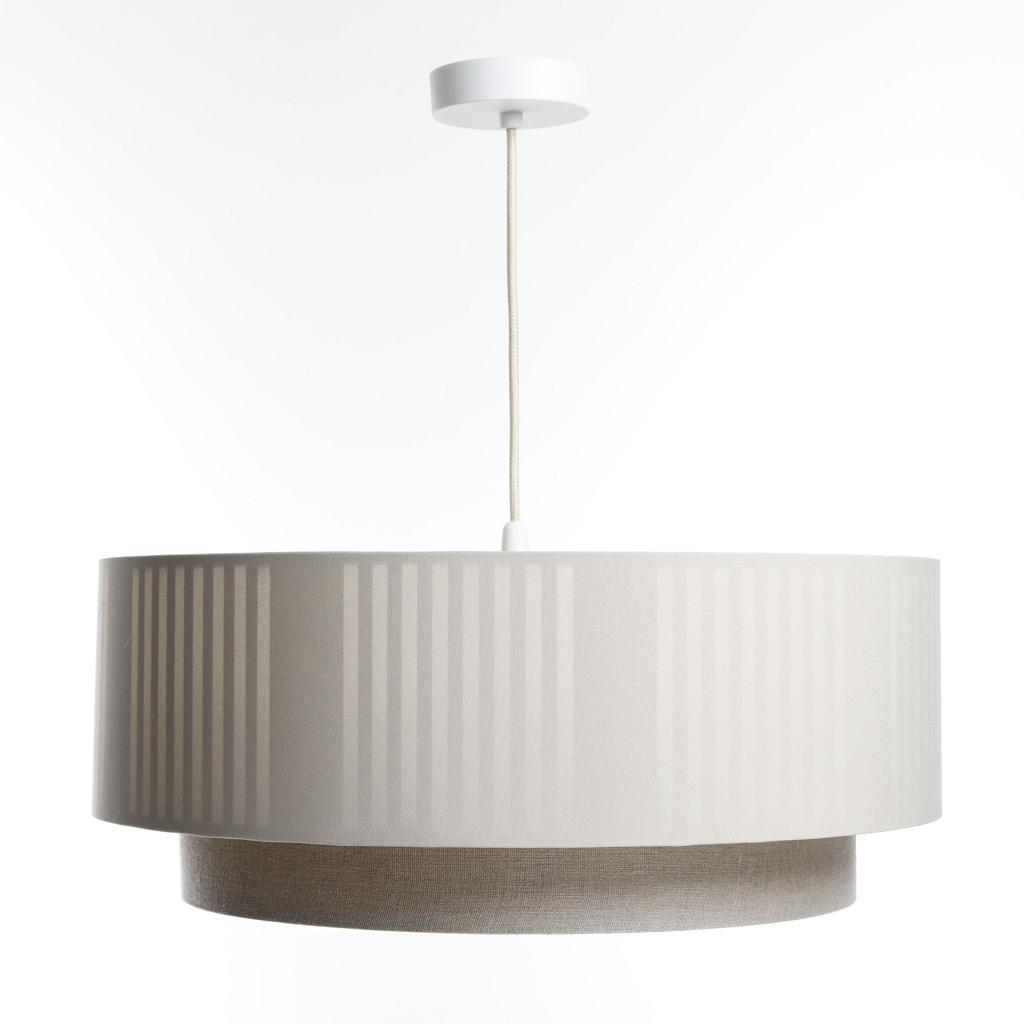 HÄNGELEUCHTE Grau 40/86 cm - Beige/Grau, Kunststoff (16/0.4/86cm) - ONZENO