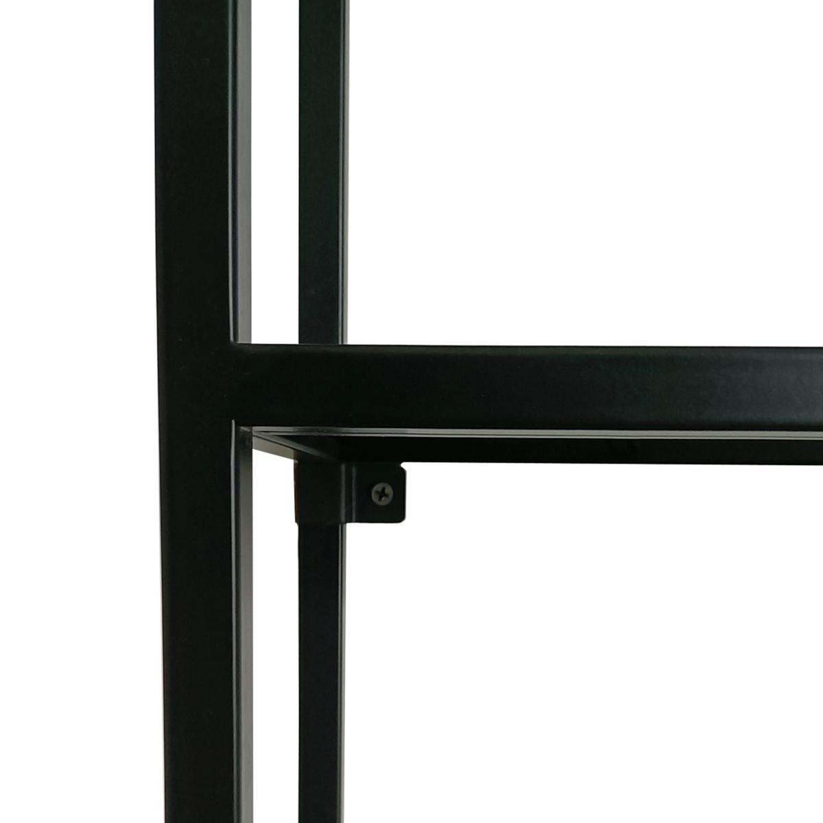 WANDREGAL Jämijärvi - Schwarz, Metall (60/140/18cm) - [en.casa]