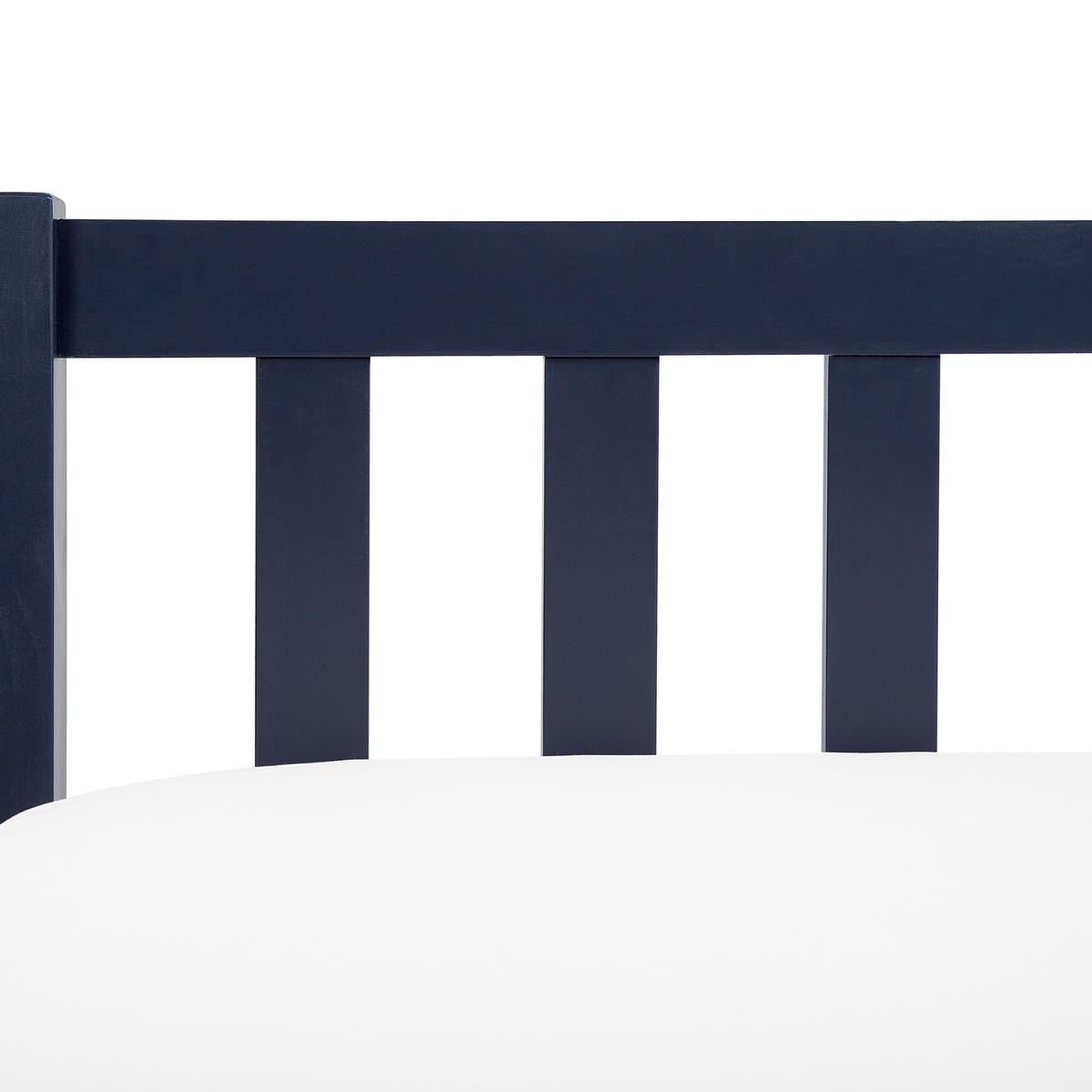 HOLZBETT 140/200cm Marineblau Florac - Blau, Holz (140/200cm) - Beliani