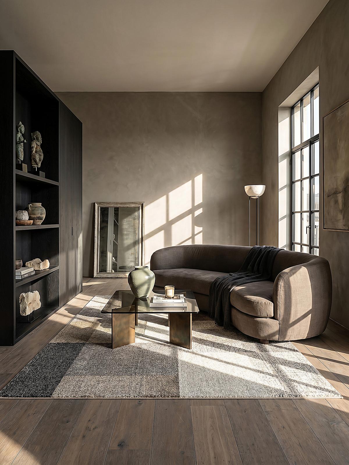 TEPPICH Niederflor Patchwork THUR Polypropylen Grau 80 x 140 cm - Beige, Textil (140/200cm) - KADIMA DESIGN
