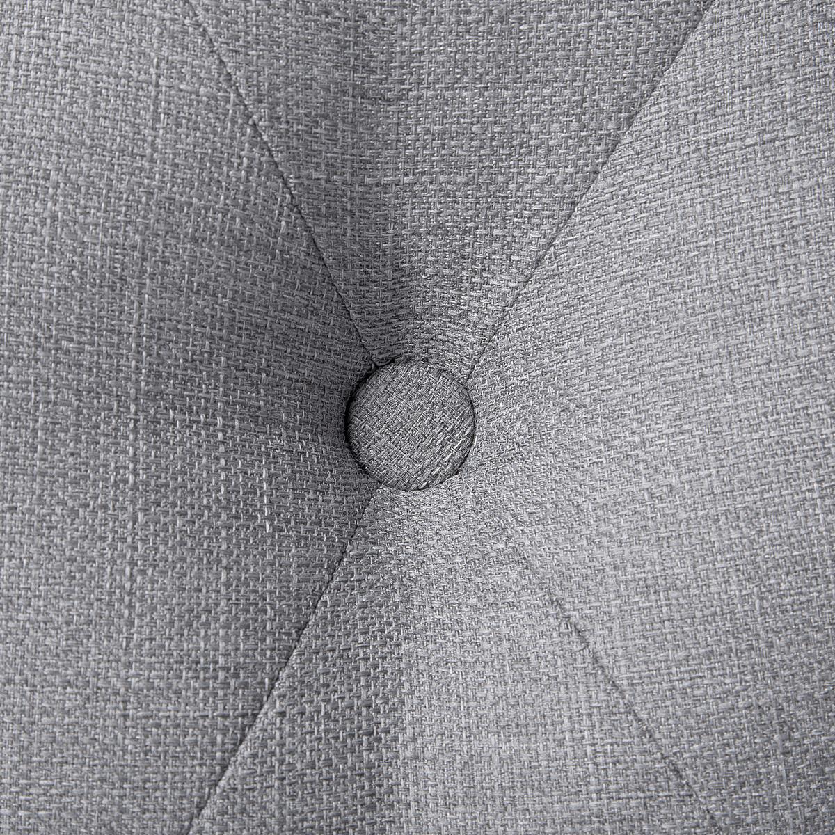 POLSTERBETT 160/200cm Hellgrau Bordeaux - Hellgrau, Textil (160/200cm) - Beliani