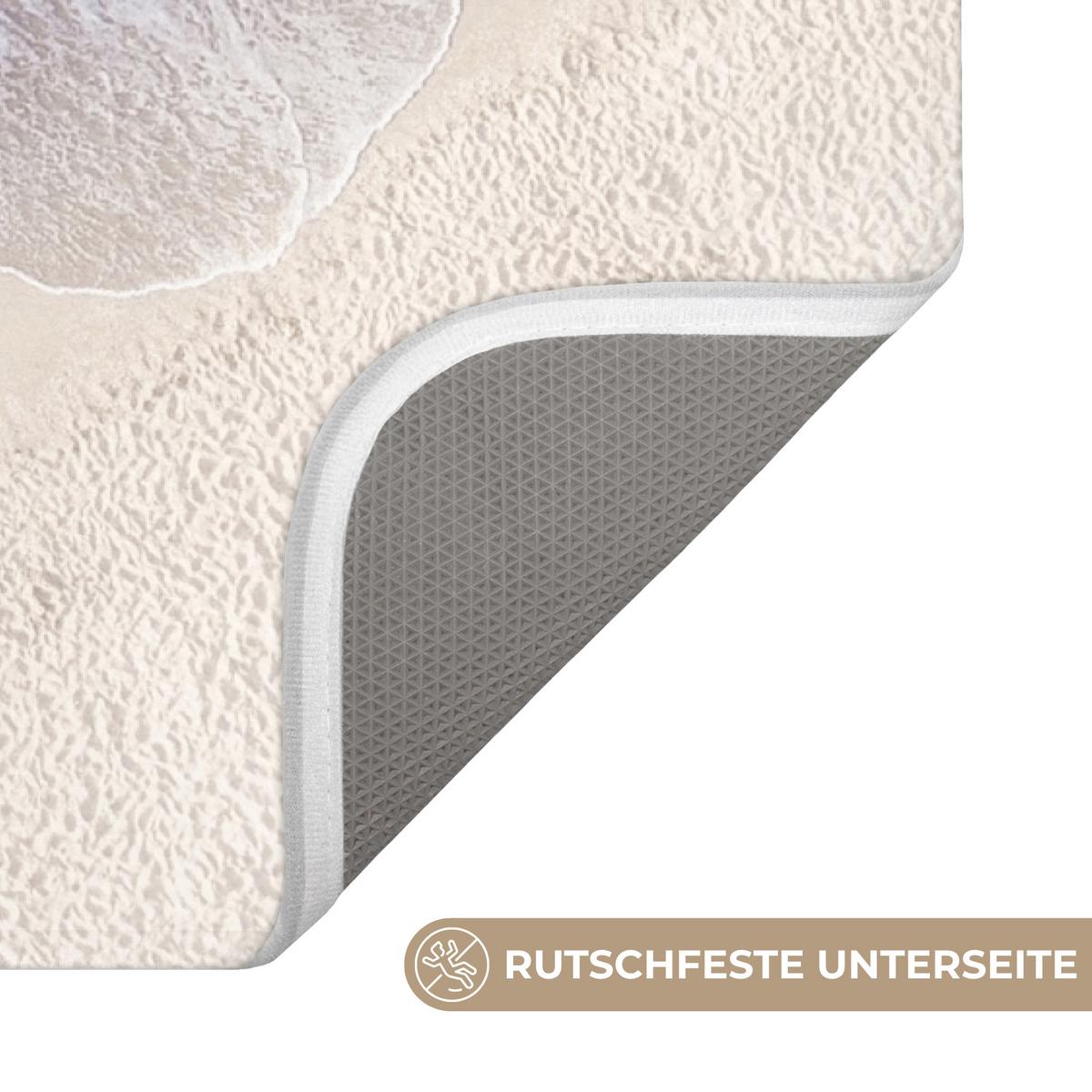 WC-VORLEGER Strand - Meer - Natur - Sommer WC Teppich 40x60 cm - Türkis, Textil (40/1cm) - OnlyWow