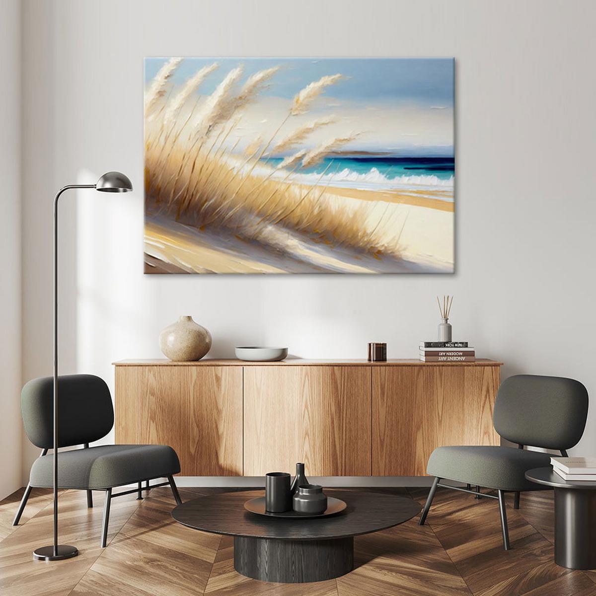 KUNSTDRUCK Gelb 100/70 cm - Gelb, Textil (100/70cm) - KUNSTLOFT