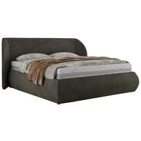 POLSTERBETT CAELA CLASSIC 200/200 - Dunkelgrau Velvet - Pocket-Matratze - Dunkelgrau, Textil (200/200cm) - MKS