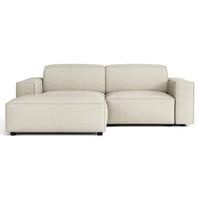 ECKSOFA Sellmo 210 cm - Creme/Schwarz, Kunststoff/Textil (210/166cm) - Selsey