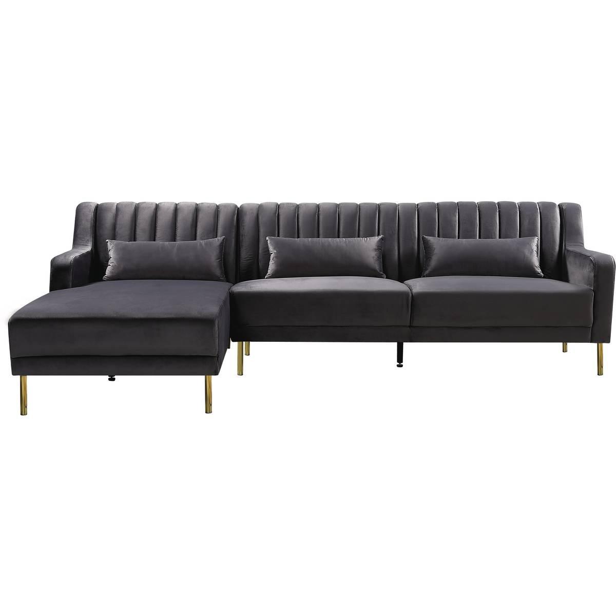 ECKSOFA oliver Grau - Grau, Textil (161/275cm) - Habitat Garten