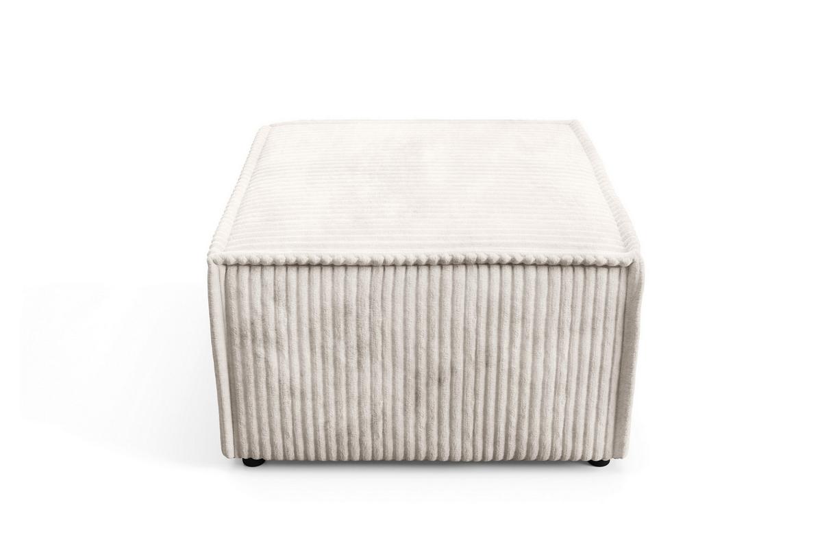 POLSTERHOCKER TESSO Modern Sitzhocker, Fußhocker Creme - Creme, Holzwerkstoff/Kunststoff (76/41/76cm) - MASSENO
