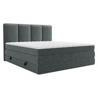 BOXSPRINGBETT Point - Blaugrau, Holz/Holzwerkstoff (140/200cm) - MIRJAN24