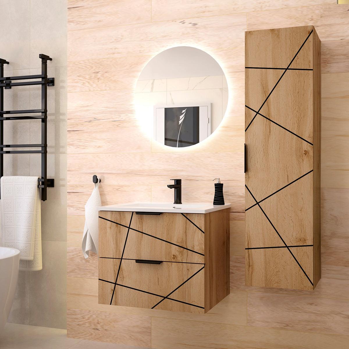 WASCHTISCH 60cm Teren Holz - Braun, Holzwerkstoff (60/50/45.8cm) - Petits-meubles