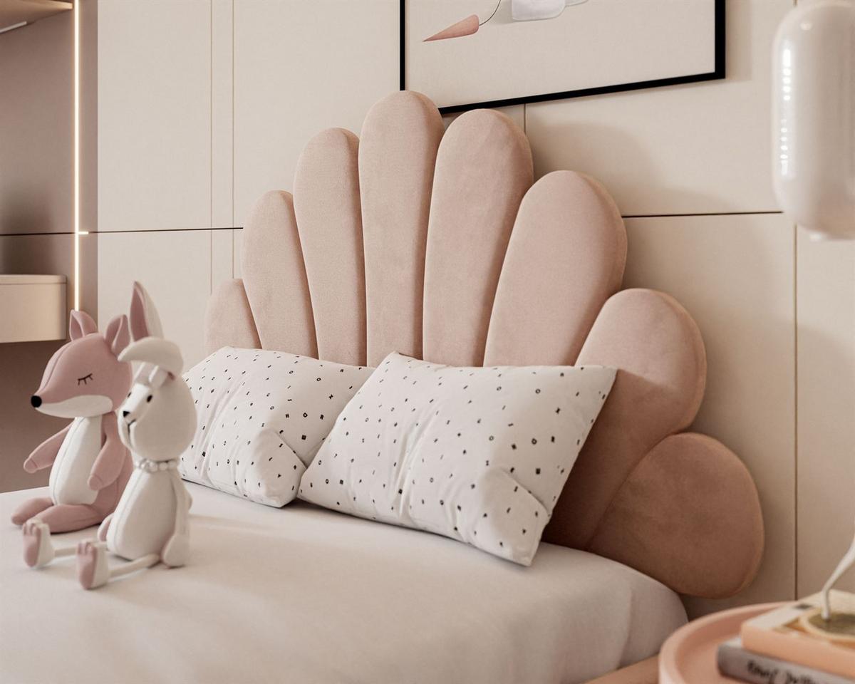 POLSTERBETT ASHLEY mit Bettkasten 180x200 cm, Stoff: Magic Velvet 2253 - Rosa, Textil - Lookway