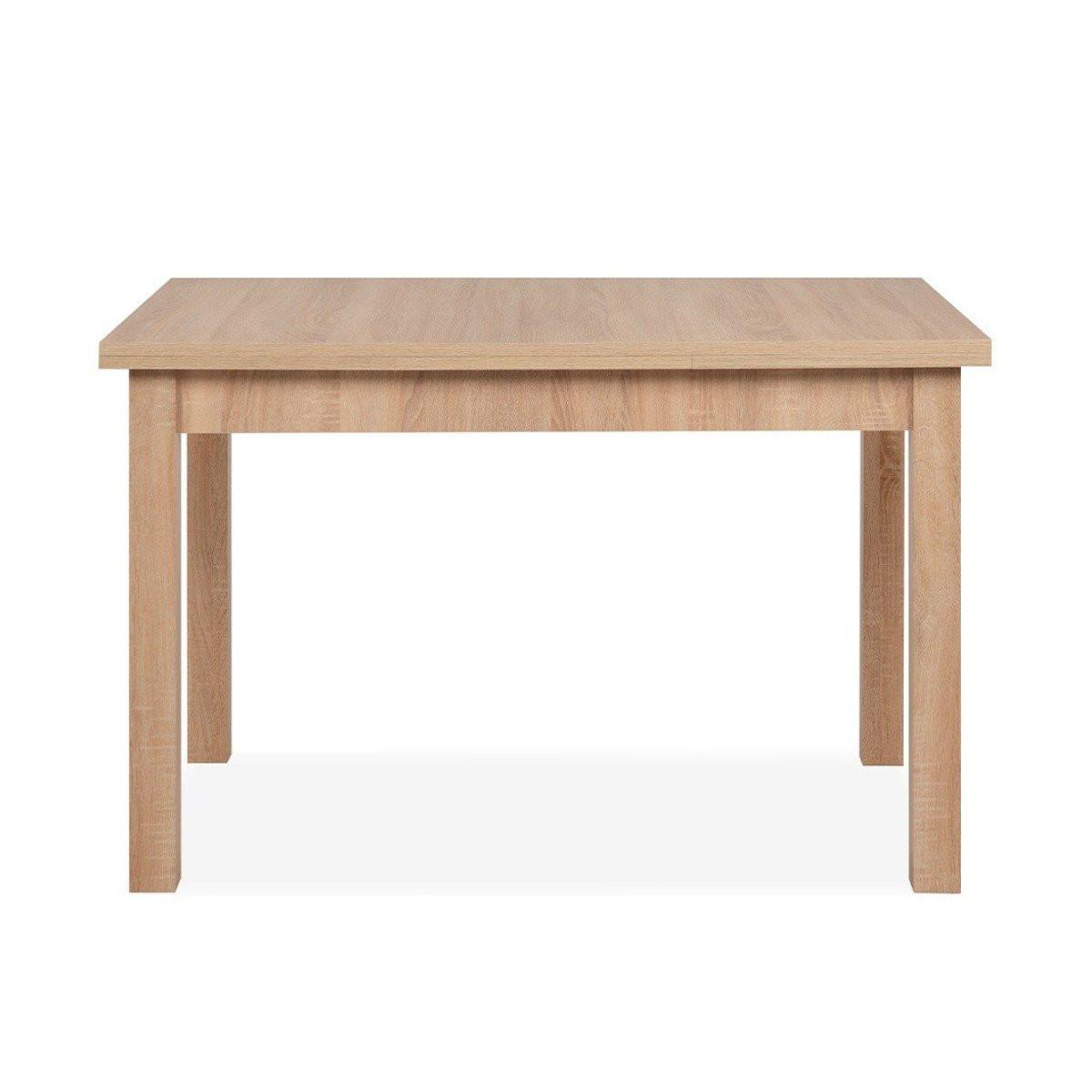 ESSTISCH ausziehbarer eichenoptik longford 120/80/76 cm - Eschefarben, Holzwerkstoff (120/80/76cm) - Calicosy