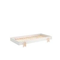 STAPELBETT Karlene 204x28x94 aus MDF in Weiß - Weiß, Holzwerkstoff (90/200cm) - 58aufmkessel