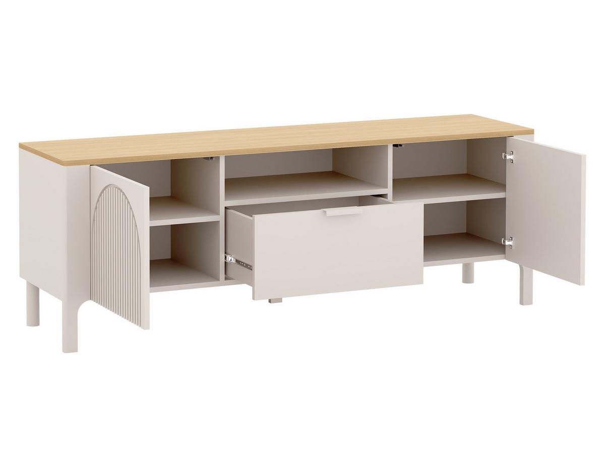 TV-LOWBOARD Marbella 05 - Kaschmir, Holzwerkstoff/Metall (160/58/41cm) - MIRJAN24