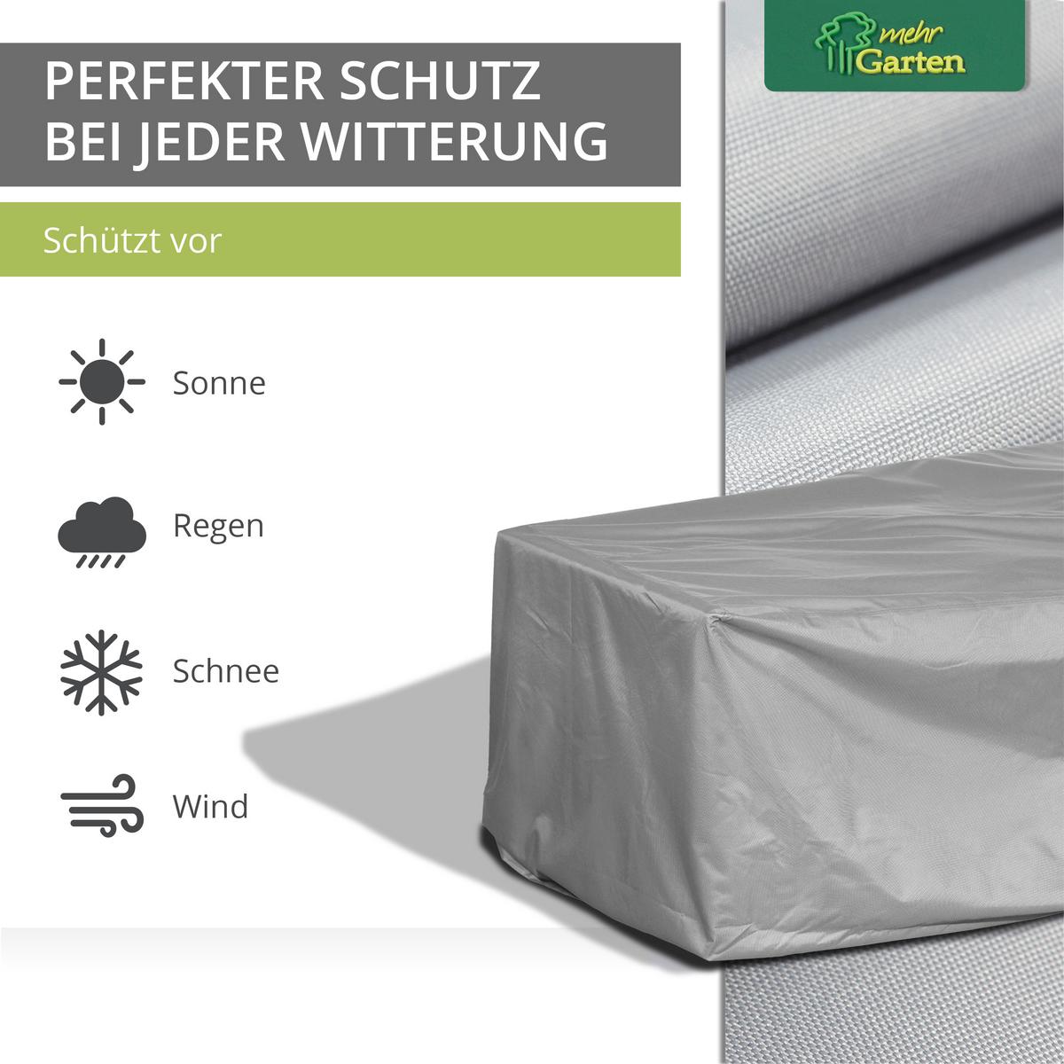 LOUNGEGRUPPEN L-Form asymmetrisch SHP-60094 - Grau, Kunststoff (237/80/175cm) - mehr Garten