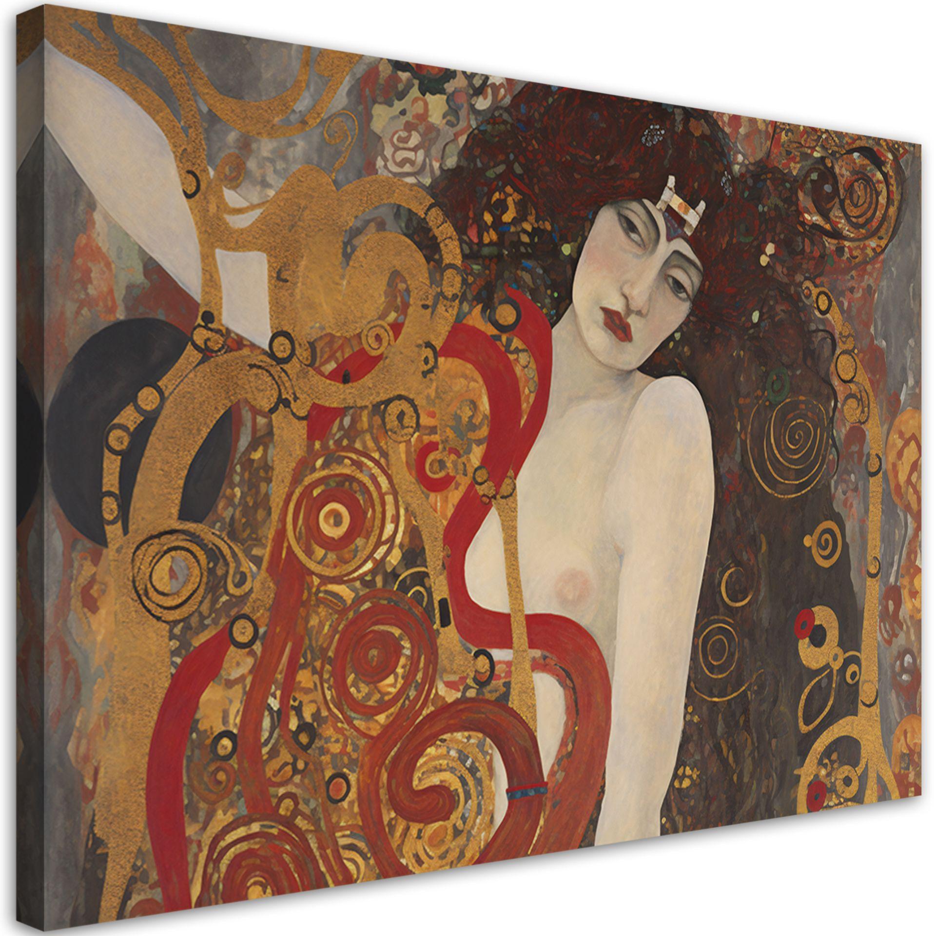 KUNSTDRUCK Gold 60/40 cm - Goldfarben, Textil (60/40cm) - KUNSTLOFT