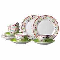 KAFFEE SERVICE Shanti Doppio bunt 12-tlg. - Multicolor, Keramik (2/2/2cm) - Ritzenhoff Breker