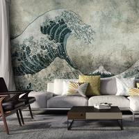 SELBSTKLEBENDE FOTOTAPETE Grau 98/70 cm - Blau/Grau, Kunststoff/Textil (98/1cm) - KUNSTLOFT