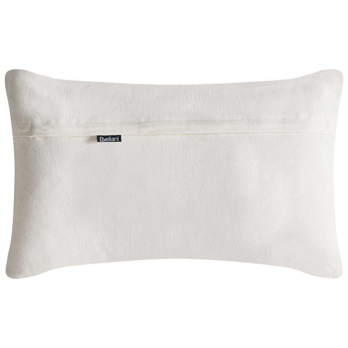 DEKOKISSEN 2er-Set Weiß 45/45 cm Garcinia - Weiß, Textil (45/45cm) - Beliani