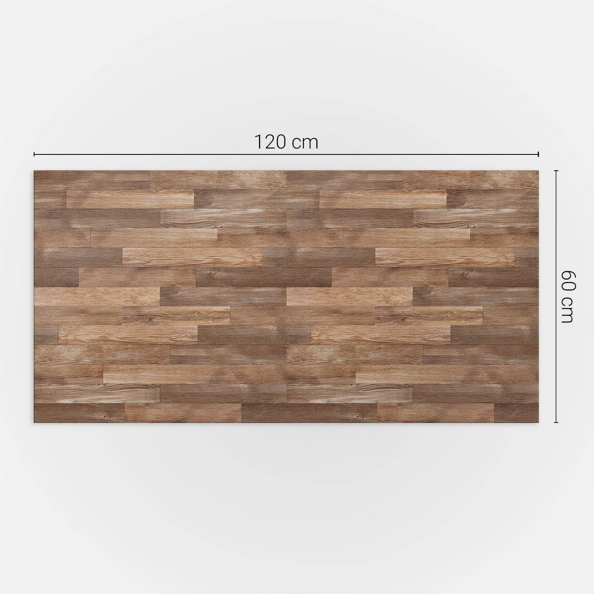 WANDPANEEL 120x60 cm selbstklebend Terano - Nussbaumfarben, Kunststoff (60/1.6/120cm) - Wallfluent
