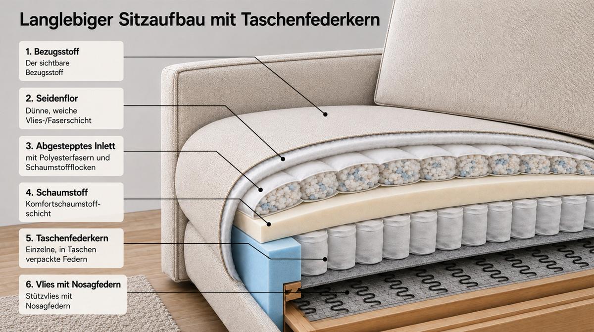 ECKSOFA MARLIN Braun Lederfaserstoff - Schwarz/Braun, Leder/Kunststoff (262/168cm) - KAWOLA