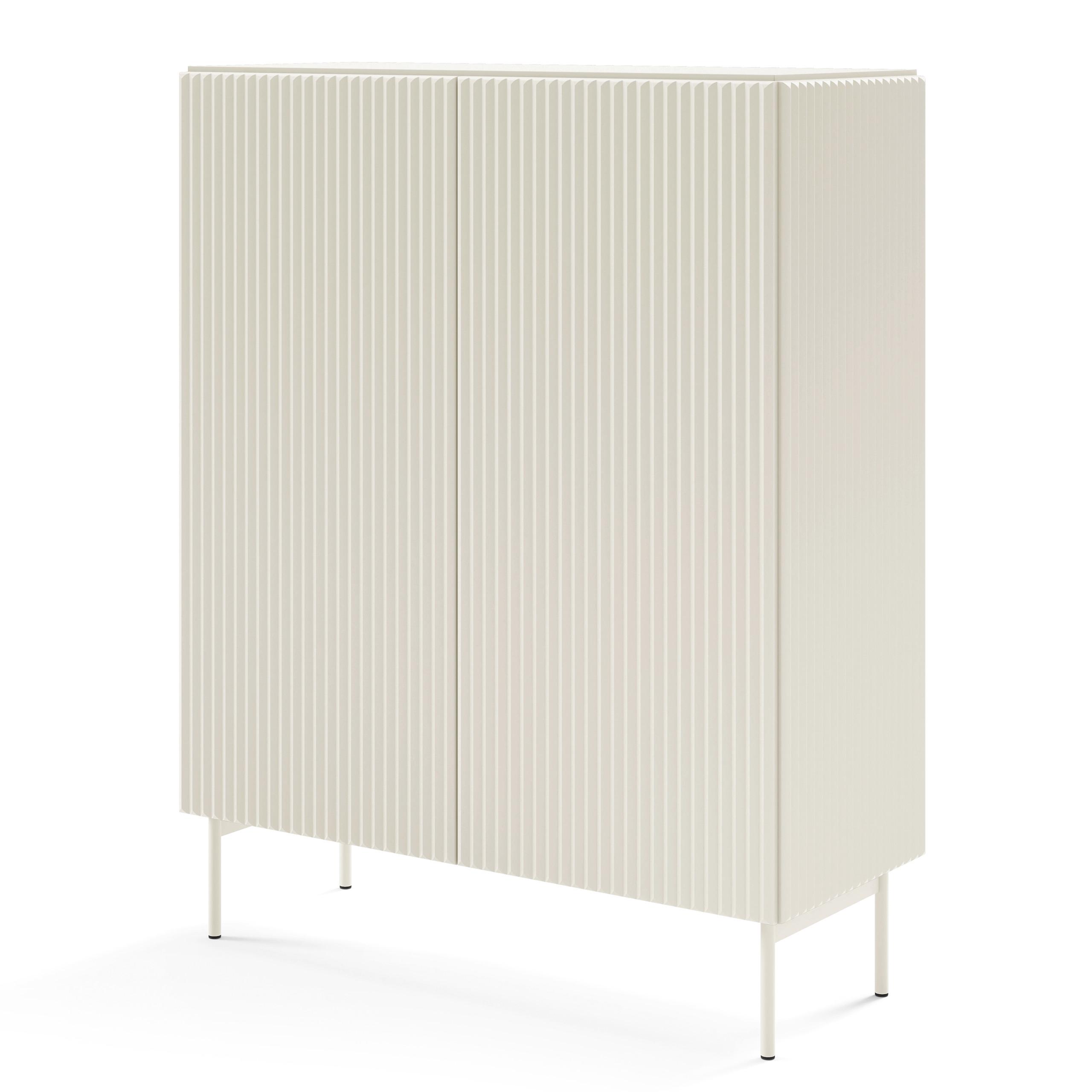 HIGHBOARD TRATTO 98,6/123/39,8cm 2 Türen Kaschmir - Kaschmir, Holzwerkstoff (98.6/123/39.8cm) - MASSENO