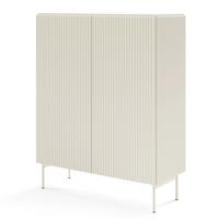 HIGHBOARD TRATTO 98,6/123/39,8cm 2 Türen Kaschmir - Kaschmir, Holzwerkstoff (98.6/123/39.8cm) - MASSENO