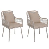GARTENSTUHL Cremeweiß - Creme, Textil (54/81/62cm) - MCW