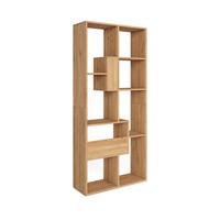 REGAL Bibliothek, Eiche, 67/31/162cm - Eichefarben, Holzwerkstoff (67/162/31cm) - Skraut Home