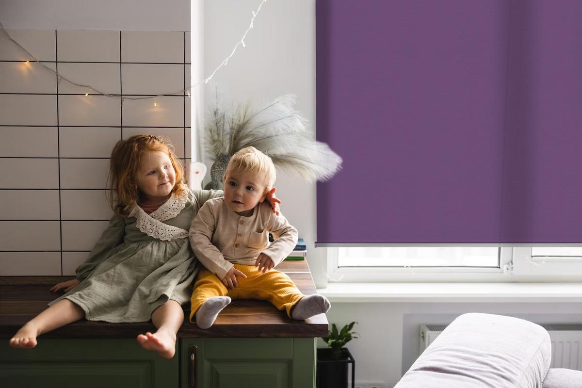 INNENROLLO - Fensterrollo - Rollo - 150x140 cm - Lila - Violett, Kunststoff (150/140/0.5cm) - TULUP