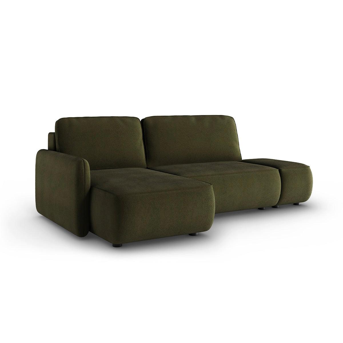ECKSOFA Alessio 3 Sitzplätze Grün - Grün, Holz (229/148cm) - Petits-meubles