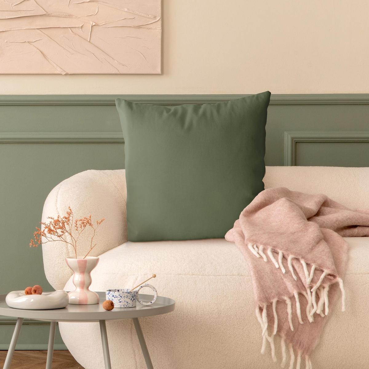 DEKOKISSEN Balmy Basil 40/40 cm - Grün, Textil (40/40/10cm) - Bilderwelten