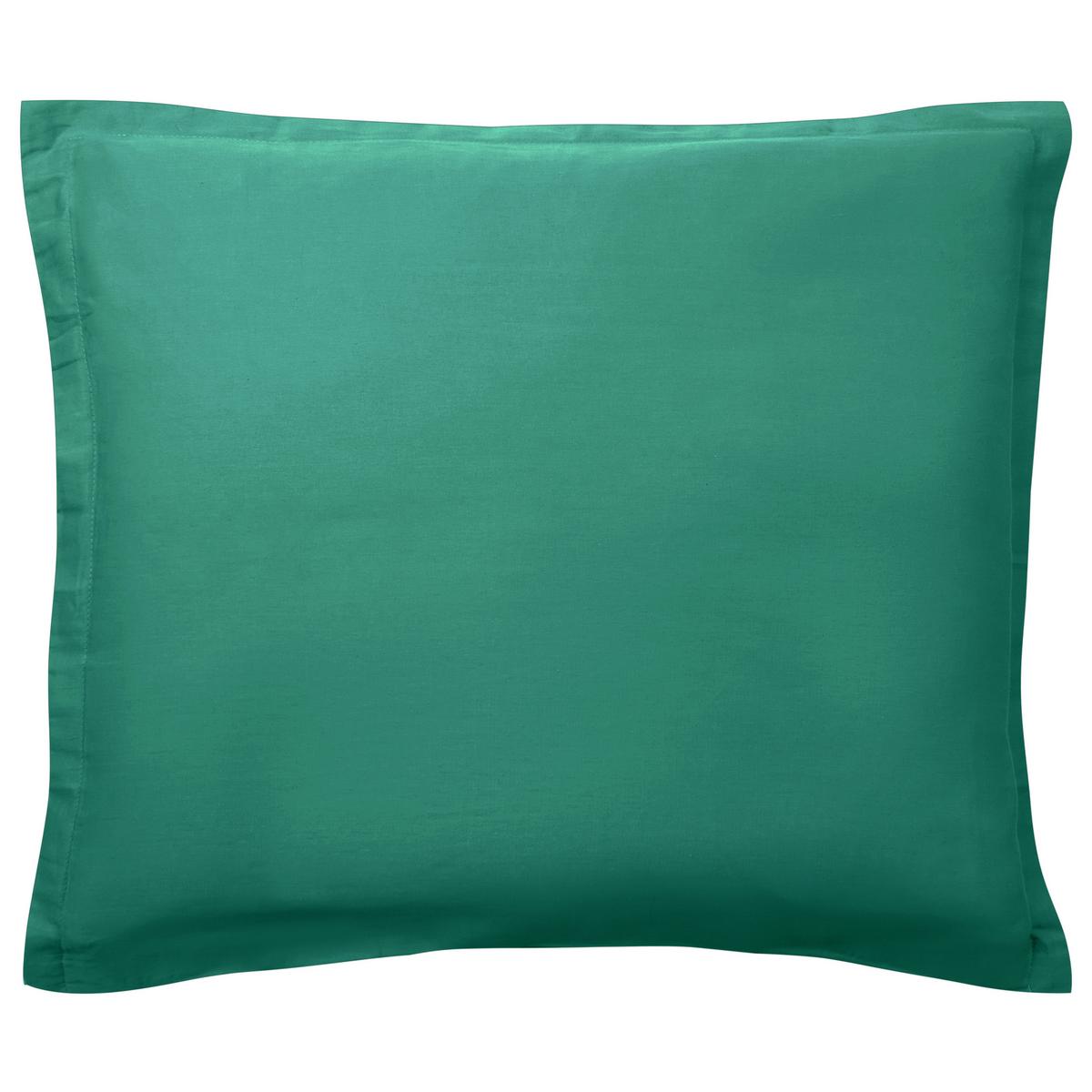 BETTWÄSCHE-SET 200/200 cm Baumwollsatin Grün Parkrose - Grün, Textil (200/200cm) - Beliani