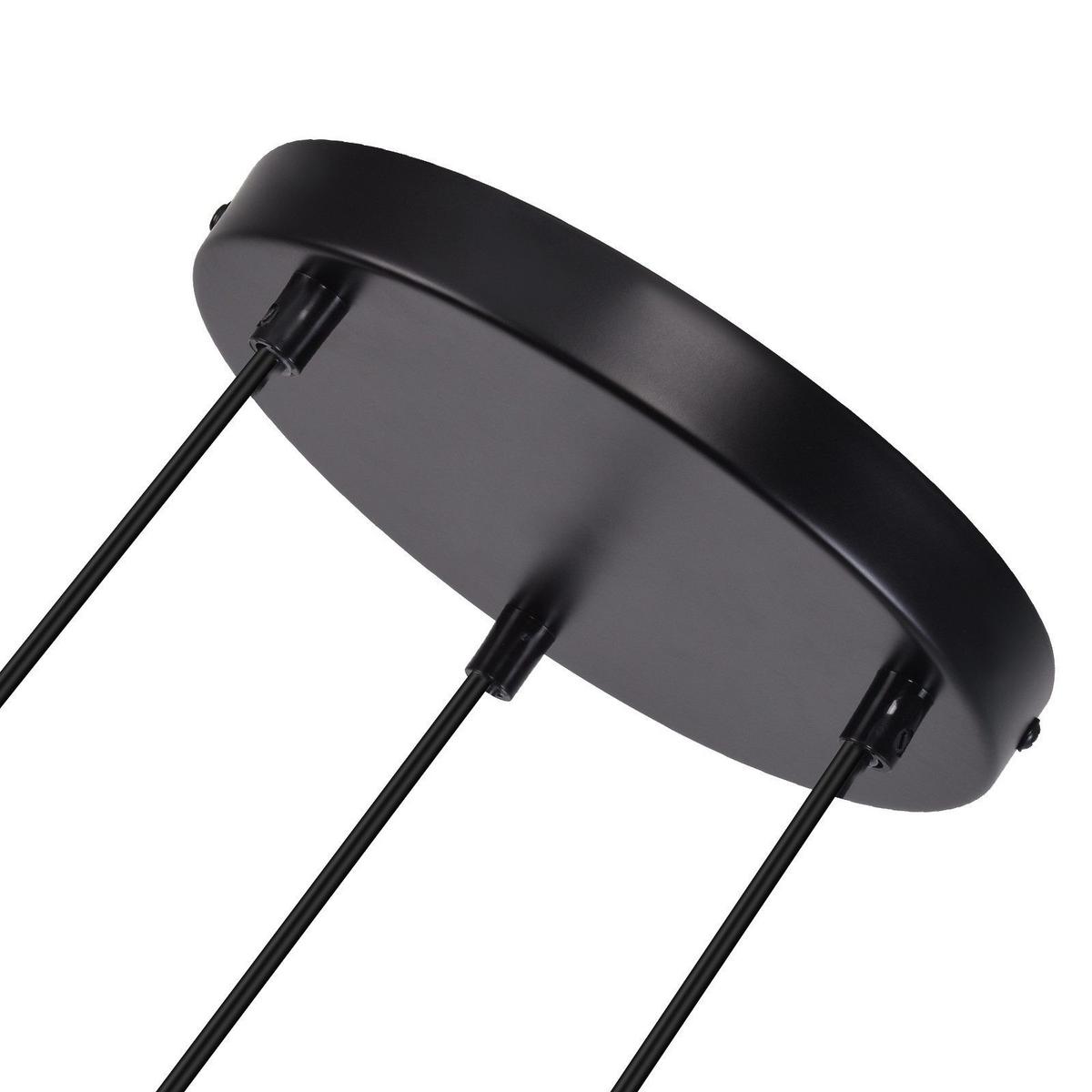 PENDELLEUCHTE Marquardt 20/20/140 cm - Schwarz, Metall (20/20/140cm) - Nettlife