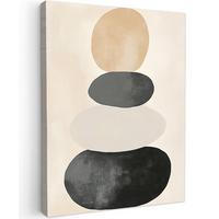 LEINWANDBILD Japandi - Wabi sabi - Beige Room Decor 30x40 cm - Taupe, Textil (30/40cm) - MuchoWow