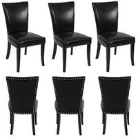 ESSZIMMERSTUHL Schwarz 6er-Set - Schwarz, Textil (50/93/62cm) - MCW