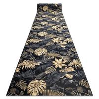 LÄUFER Antirutsch MONSTERA 80/250 cm - Goldfarben, Textil (80/250cm) - rugsX