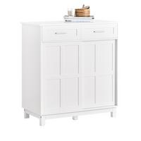 KOMMODE Weiß - Weiß, Holzwerkstoff (80/85/40cm) - SoBuy