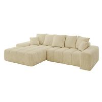 ECKSOFA Ottomane Links ENSI-L - 267x164x69 cm Taupe - Taupe, Holzwerkstoff/Kunststoff (267/164cm) - ALTDECOR