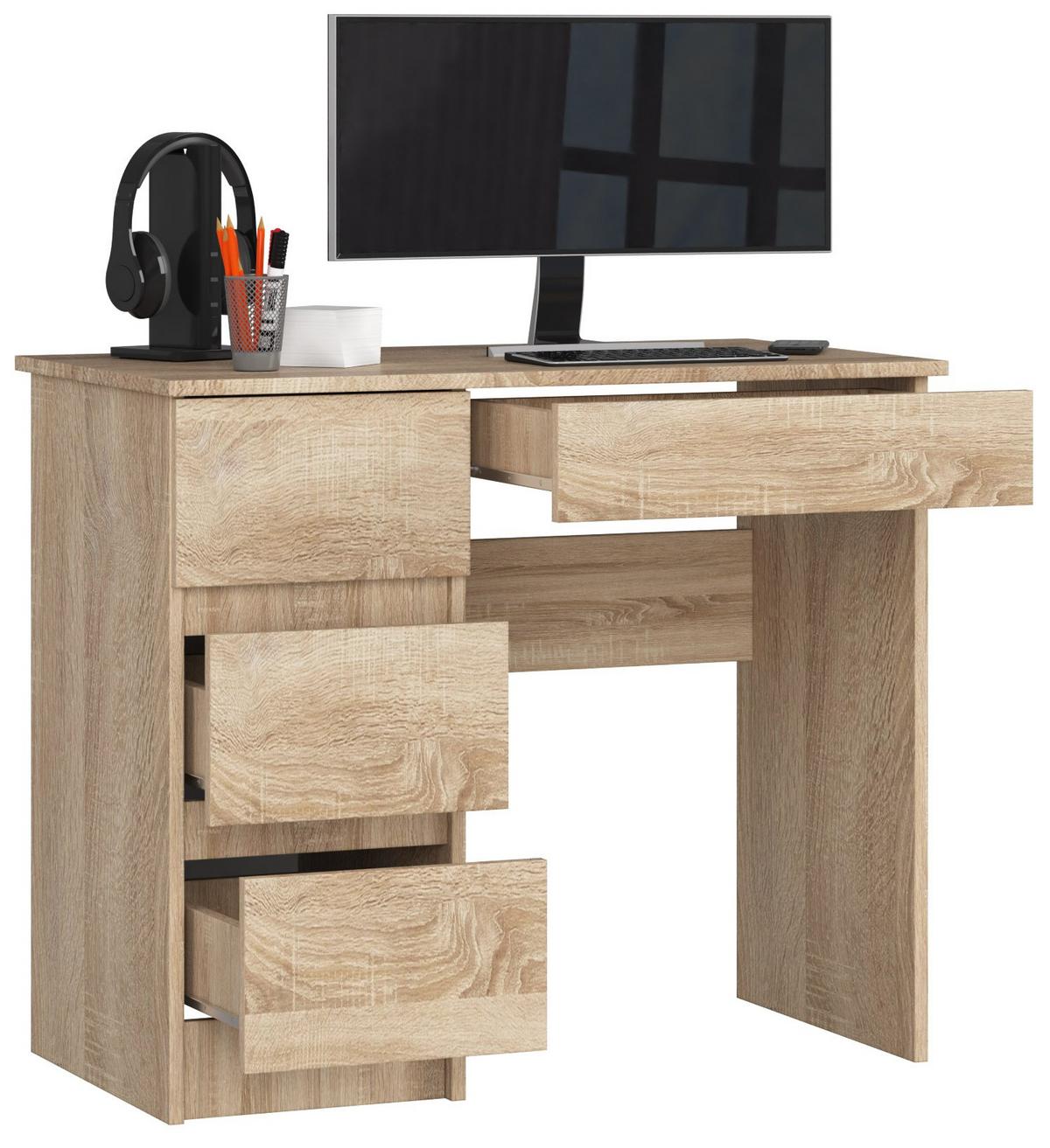 SCHREIBTISCH Eiche Sonoma 77/90/50 - Sonoma Eiche, Holzwerkstoff (120/60/77cm) - RAUMHIRSCH FURNITURE