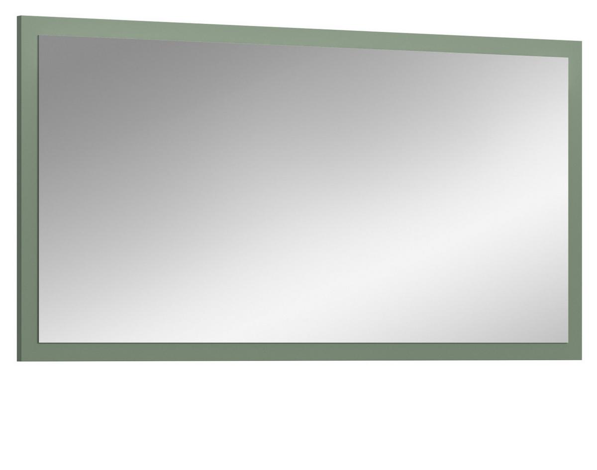 WANDSPIEGEL grün 106 x 55 cm, Garderobenspiegel mit Rahmen - Grün, Glas/Holzwerkstoff (106/55/2cm) - Inn.Furn
