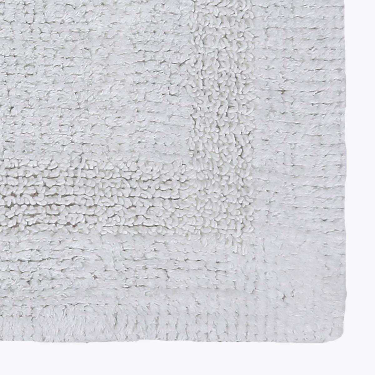 BADEMATTE 70/120 cm, 100% Baumwolle, wendbar - Weiß, Textil (70/120cm) - Homescapes